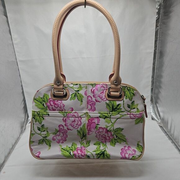 Tignanello Bag Pink Floral - Picture 1 of 16